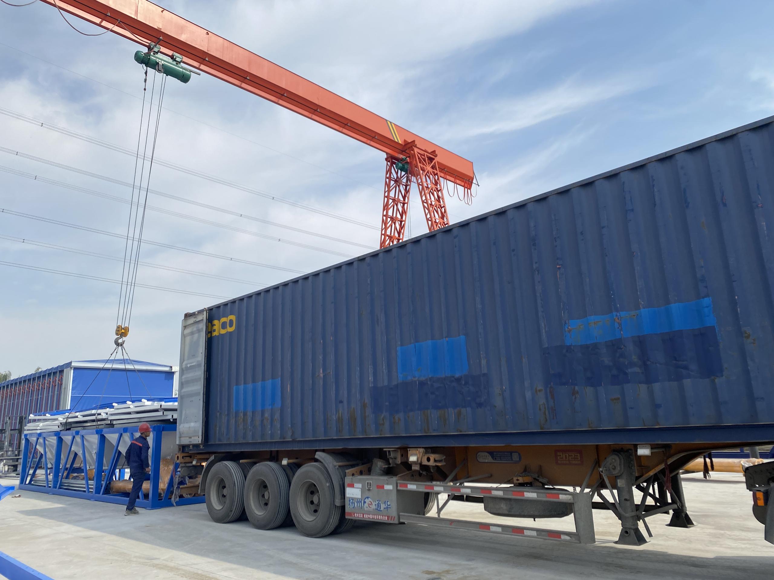 YHZS90F Мобильный бетонный завод