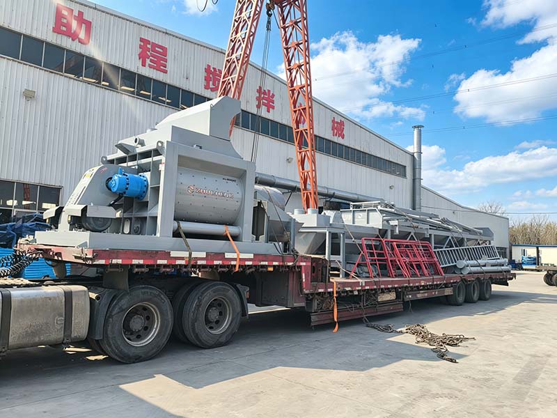 Мобильный бетоносмесительный завод YHZS60 в Казахстан